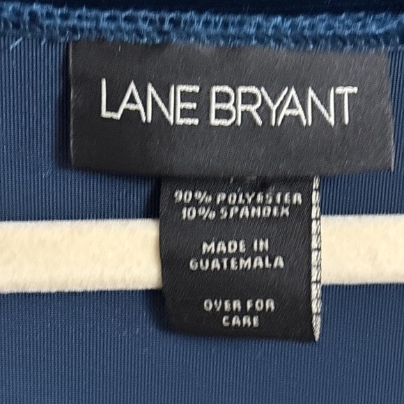 Lane Bryant Dress 18/20 Blue Velvet Long Sleeve Party Cocktail Holiday Boho - Picture 7 of 10